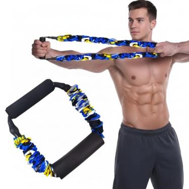 Imagem de LODMOD Treinador de resistência de arco aberto com faixa de arco para arcos compostos e recurvos, treinamento de força de braço e exercitador latissimus dorsi com aderência confortável (16 kg)