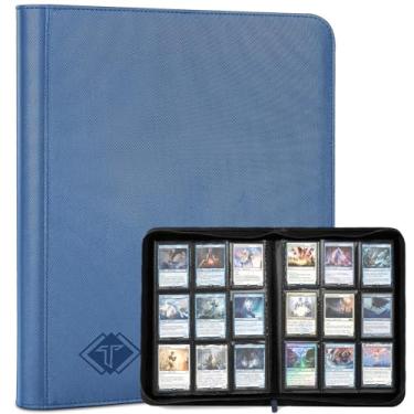 Imagem de Fichário para cartões colecionáveis com 9 bolsos, 432 pastas de álbum TCG com carregamento lateral adequado para cartas esportivas MTG beisebol, futebol, esportes, fichário fácil de usar com zíper