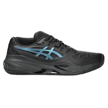 Imagem de Tênis Asics Gel Resolution X Clay Night Energy Preto e Azul Masculino-Masculino