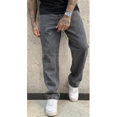 Imagem de Calça Reta Street Wear Masculina - Genérico, Preto, 44