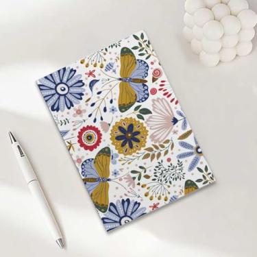 Imagem de Caderno de mariposa, caderno A5 para anotações de escritório, agenda de 21 x 14,7 cm, agenda de viagem, presentes para amantes de mariposas
