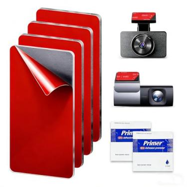 Imagem de ZLQHHYL Substituição de almofada adesiva adesiva para suporte de ventosa de câmera de painel, 4 peças de fita dupla face 3M VHB para suporte de telefone de painel, suporte de para-brisa para carro