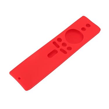 Imagem de GLOGLOW Capa de Silicone para Mi Box S, Capa de Controle Remoto Macia, Design Antiderrapante, Cabe No Controle Remoto Mi TV Stick, Fácil Acesso a Todos Os Botões (Conjunto Vermelho)