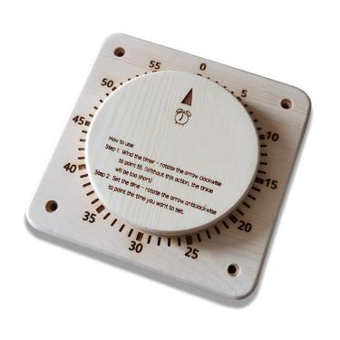Imagem de BESTNEWIE Temporizador de sauna de 55 minutos autodirigido MechanicalCore Timer para sala de sauna e sala de SPA, sem necessidade de acessório de sauna de bateria