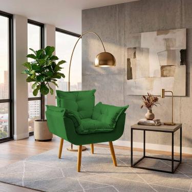 Imagem de Poltrona Decorativa Alice Confortável Para Sala Recepção Manicure Consultório Tecido Suede