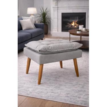 Imagem de Puff Opalat Luxo para Sala e Recepção  Apoio para os Pés - Sentta Móve