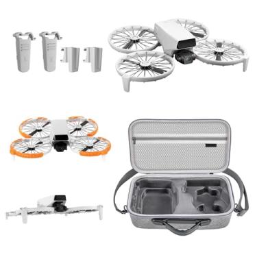 Imagem de DJI Pacote de acessórios flip, inclui estojo de transporte de controle padrão, extensão de trem de pouso e protetores de hélice para drone DJI flip, combo de proteção essencial 3 em 1