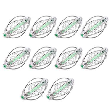 Imagem de Generic Alimentador de Pesca de Primavera, Suporte de Gaiola de Isca de Aço Inoxidável, Acessório para Atrair Peixes Rapidamente Com Conta Pendente, 10 Peças de Equipamento de Pesca Leve e Durável