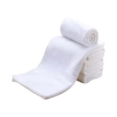 Imagem de Toalhas De Rosto De Microfibra Brancas Macias Toalhas De Banho De Hote