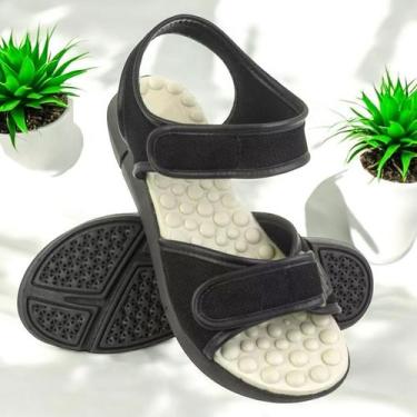 Imagem de Sandália Papete Feminina Ortopédica Anatômica Massageadora Leve Macia 
