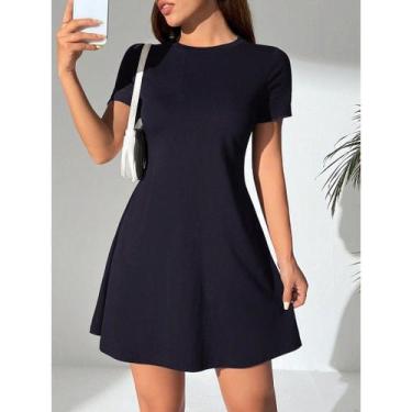 Imagem de Vestido Feminino Godê Rodado Manga Curta Primavera/Verão/Outono - Bial
