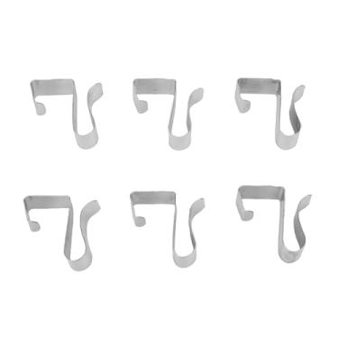 Imagem de Yosoo 50 Clipes de Calha para Pendurar Luz de Natal, Clipes de Gancho de Metal à Prova de Intempéries Com Aço Galvanizado, Ideais para Luzes de Decoração de Férias, Tiras de LED e (L)