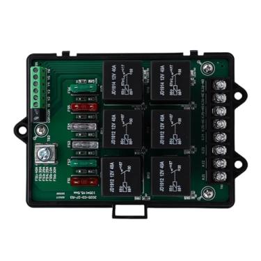 Imagem de FTVOGUE Caixa de Fusíveis de relé Automotivo 12V, 6 Relés, 14 Fusíveis de Lâmina 40A, Pré-prendidos, à Prova D'água Com Indicadores LED para Carro, Caminhão, Barco, ATV, RV