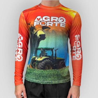 Imagem de Camisa Agro Masculina Blusa Térmica Proteção UV50 Esportiva - GIP ECOM