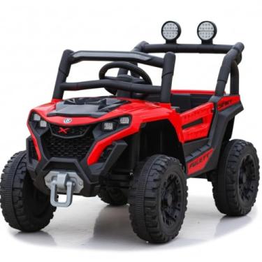 Imagem de Jipe Carro Elétrico Infantil 12V Música Luz Controle Remoto (Vermelho)