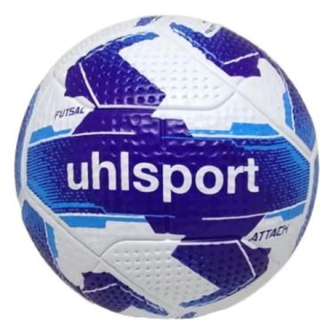 Imagem de Bola Futsal Uhlsport Attack, Azul, Branco