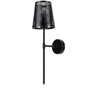 Imagem de Diydeg Luminária de Parede LED, Luminária de Parede RGB Recarregável de 1200mAh, Arandela de Regulável Operada por Bateria Com Controle Remoto, de Cabeceira Oca para