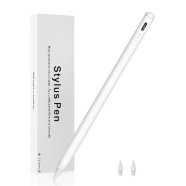 Imagem de TRAUSI Caneta Stylus para iPad com rejeição de palma e carregamento rápido, Active Pencil compatível com Apple iPad Pro (11/12,9 polegadas), i Pad Air 3/4/5, i Pad 10/9/8/7/6, i Pad mini 5/6 - branca