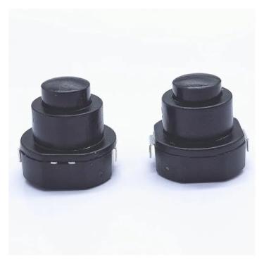 Imagem de 10 peças, botão de lanterna, 30 V, 1 A, liga/desliga, botão de travamento automático, diâmetro: 11 mm, altura, 11 mm, botão CC 30 V 1 A (20 peças)