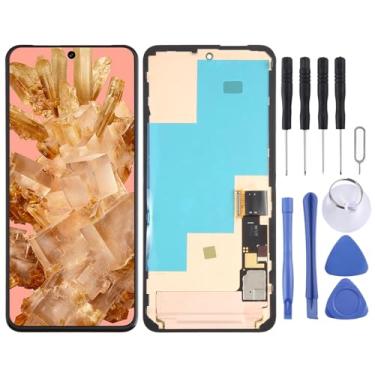 Imagem de Hiregolish Peças de reparo de tela de celular, para Google Pixel 8 GKWS6 G9BQD Digitalizador de tela LCD original conjunto completo com moldura, conjunto de substituição de tela com kits de reparo