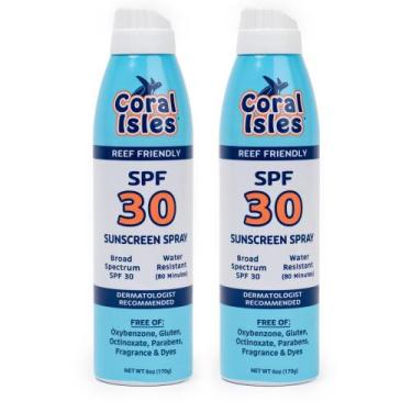 Imagem de Spray de proteção solar Coral Isles SPF 30 177ml (pacote com 2)