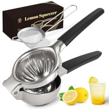 Imagem de YXT&BEYOND Espremedor de Limão Manual Inox 304, 8,5cm Extrator de Suco para Cítricos Laranja Frutas, Lavavajillas Seguro para Cozinha Bar Restaurante