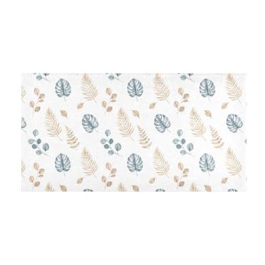 Imagem de Burbuja Tapete de corredor com folhas de pelúcia antiderrapante tapete de borracha para corredor, quarto, sala de estar, decoração de entrada, lavável na máquina, 51 x 99 cm