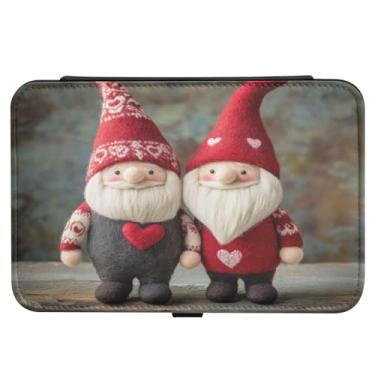 Imagem de Burbuja Caixa de joias de viagem de gnomos de dia dos namorados, presente para mulheres e meninas, estojo de joias portátil de couro PU organizador para brincos, anéis, colares e pulseiras