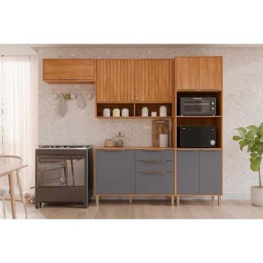 Imagem de Kit Modulado MGM 4 Peças Divina C4P263 Cinamomo/Titanium