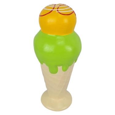 Imagem de Cofre Dinheiro Casquinha Verde Enfeite Decoração Infantil