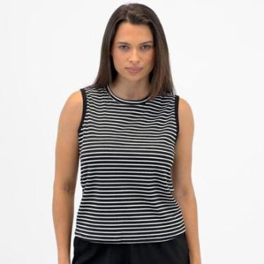 Imagem de Blusa Facinelli Regata Listrada Feminina-Feminino