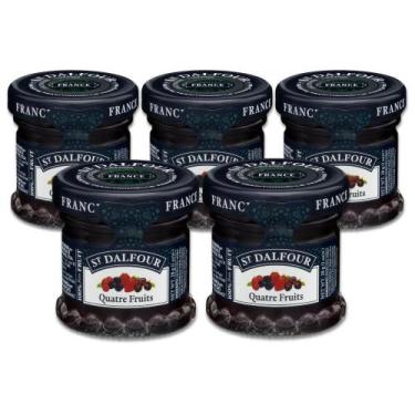 Imagem de Geleia Francesa St. Dalfour Quatre Fruits Kit 5un 28g, St. Dalfour