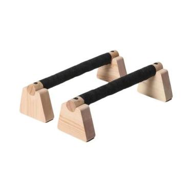 Imagem de Barras De Madeira Para Flexões, Equipamento De Exercício Para Treino E