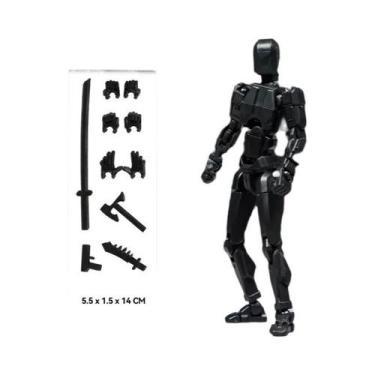 Imagem de Boneco Robô Articulado 3D Para Crianças, Brinquedo De Manequim Móvel C