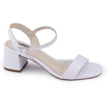Imagem de Sandália Feminina Moleca 5496.101 salto médio 5cm social-Feminino