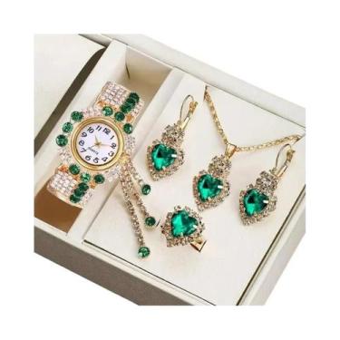 Imagem de Conjunto De Relógio De Pulso De Quartzo Para Mulheres Com Bracelete Aj