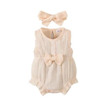 Imagem de Conjunto De Faixa De Cabeça Para Bebês De 0 a 18 Meses, Sem Mangas, Co
