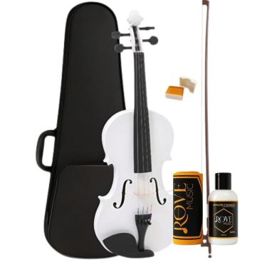 Imagem de Kit Violino Zellmer Iniciante Zlm44Wv 4/4 Branco + Polidor