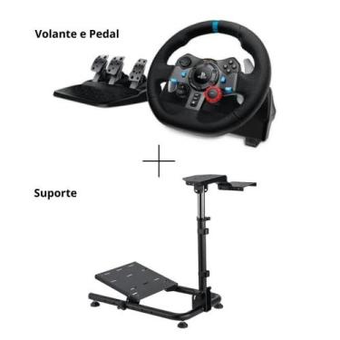 Imagem de Volante Logitech G29 Ps5, Ps4, Ps3 E Pc + Suporte Cockpit