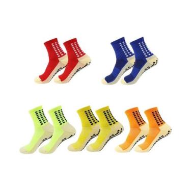 Imagem de Meias Esportivas Masculinas Antiderrapantes Para Futebol, Basquete, Yo