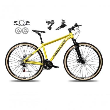 Imagem de Bicicleta Aro 29 Absolute Nero 5 Alumínio 24v Câmbios Shimano Freio A Disco Hidráulico Mtb Amarelo 21