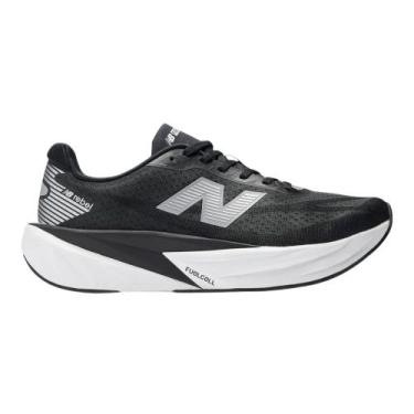 Imagem de Tênis New Balance Fuelcell Rebel V5 Masculino, 40, Preto, Branco