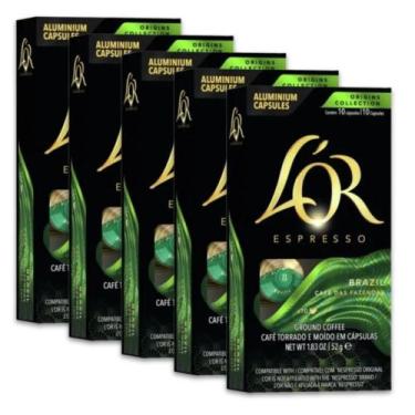 Imagem de 50 Cápsulas Café Nespresso Espresso Brazil L'or - 11885
