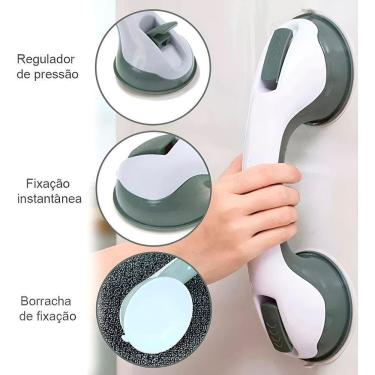 Imagem de Barra Suporte Apoio Para Idoso Deficiente Banheiro - Ideal Para Idosos, Pessoas Com Mob...