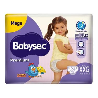 Imagem de Fralda Babysec Galinha Pintadinha Premium Tamanho XXG 24 unidades, XXG
