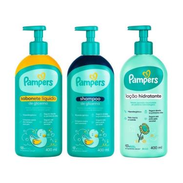 Imagem de Kit Loção Hidratante Corporal Pampers Infantil-Unissex