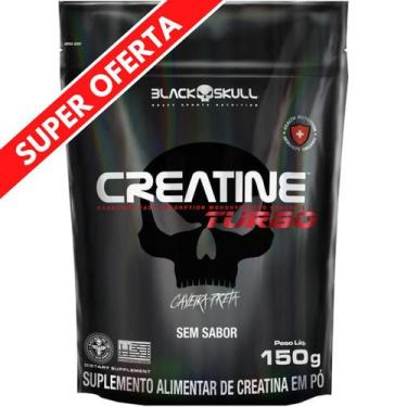 Imagem de Creatina Monohidratada Black Skull Turbo 150g Refil  Energia, Força e 