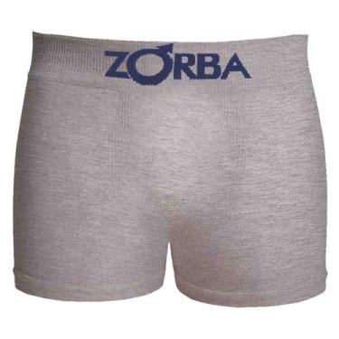 Imagem de Cueca Zorba Boxer Seamless Algodão Boys Infantil - 0678, Cinza mescla,