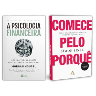 Imagem de A psicologia financeira - Morgan Housel + Comece pelo porquê - Simon S
