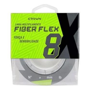 Imagem de Linha Multifilamento Crown Fiber Flex 8x 0,28 Mm 50 Lb 300 M Cinza-cla